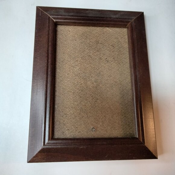 Wooden Picture Frame Brown Easel Back 3 x 5 - Picture 1 of 4